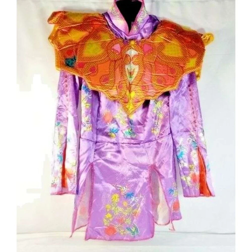 Alice Through the Looking Glass Girls Costume S 4–6X – Tunic Pants Collar Set - Picture 3 of 10